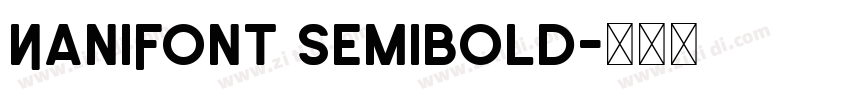 NaniFont SemiBold字体转换